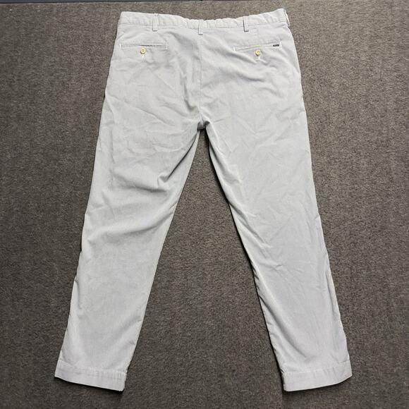 Polo Ralph Lauren Chino Pants Men's 38 X 30 Blue/White Pinstripe Slim Fit Cotton - Picture 5 of 8